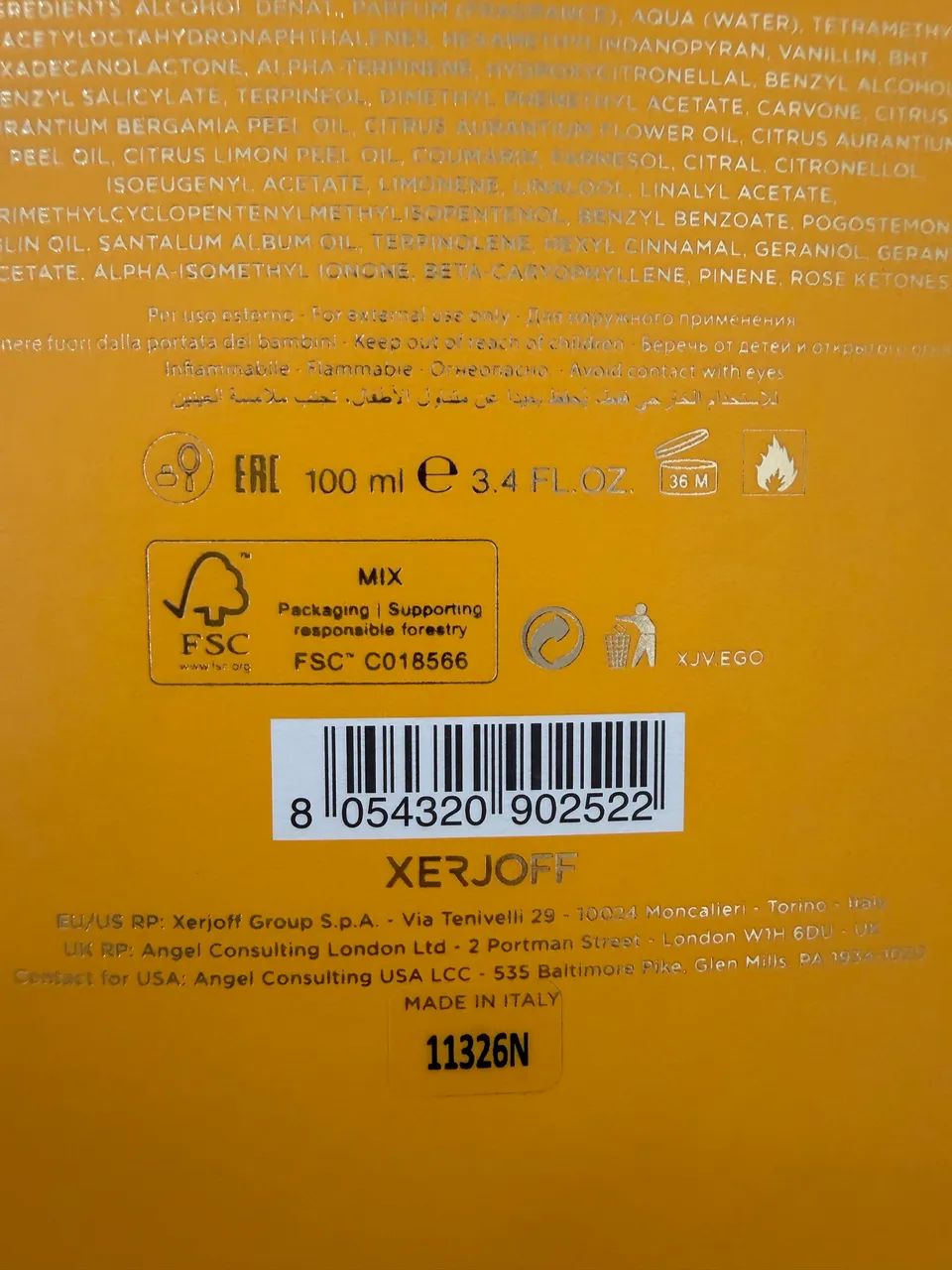 Xerjoff Erba Gold 100ml Original  - Foto 4