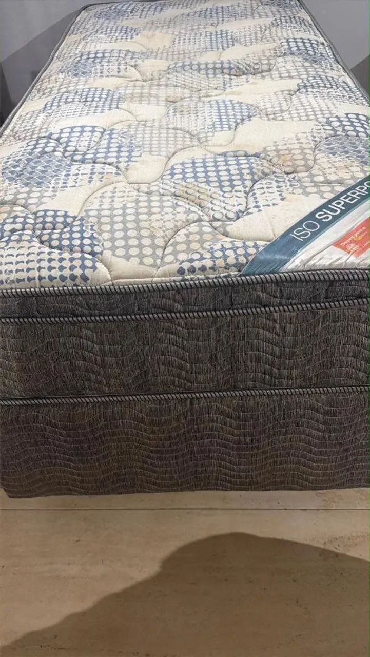 CAMA BOX SOLTEIRO MOLAS ENSACADAS - FAÇO ENTREGA. - Foto 4