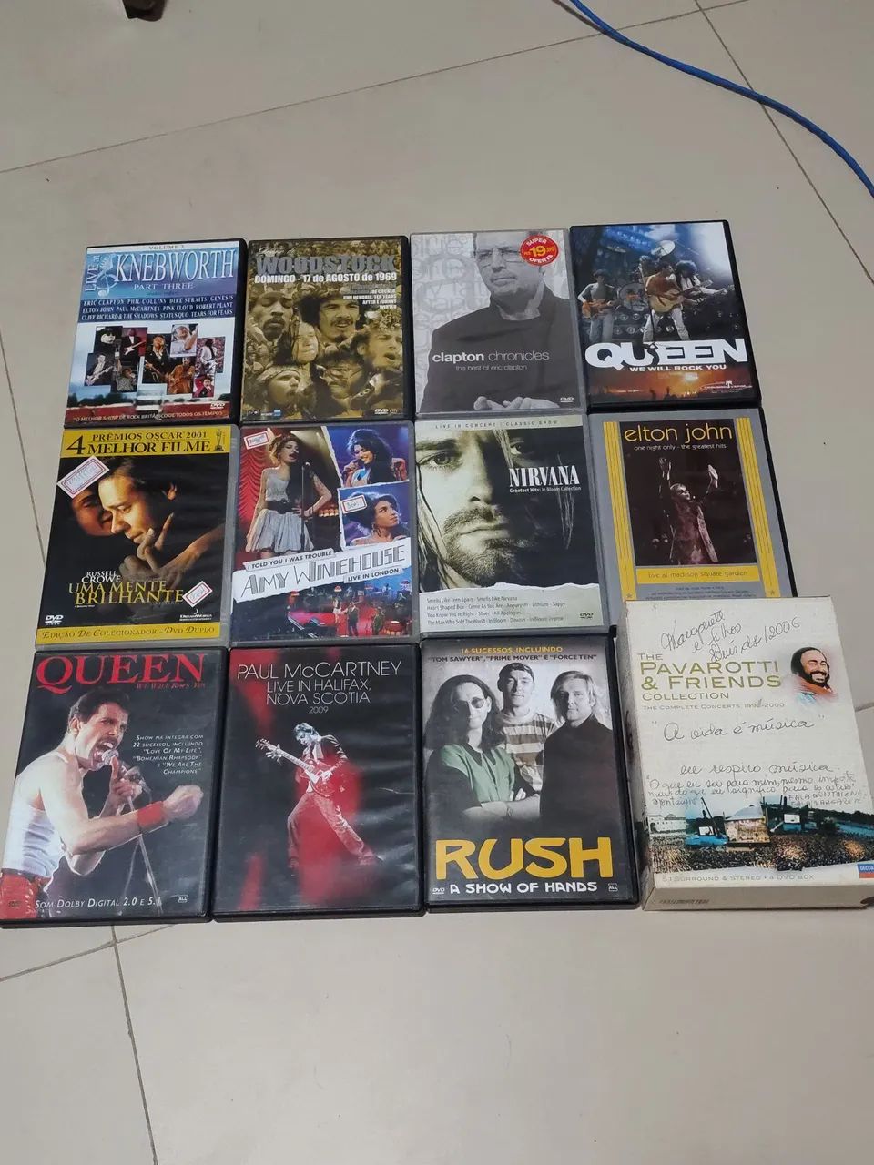 Dvds e cds de música diversos rock, mpb e etc