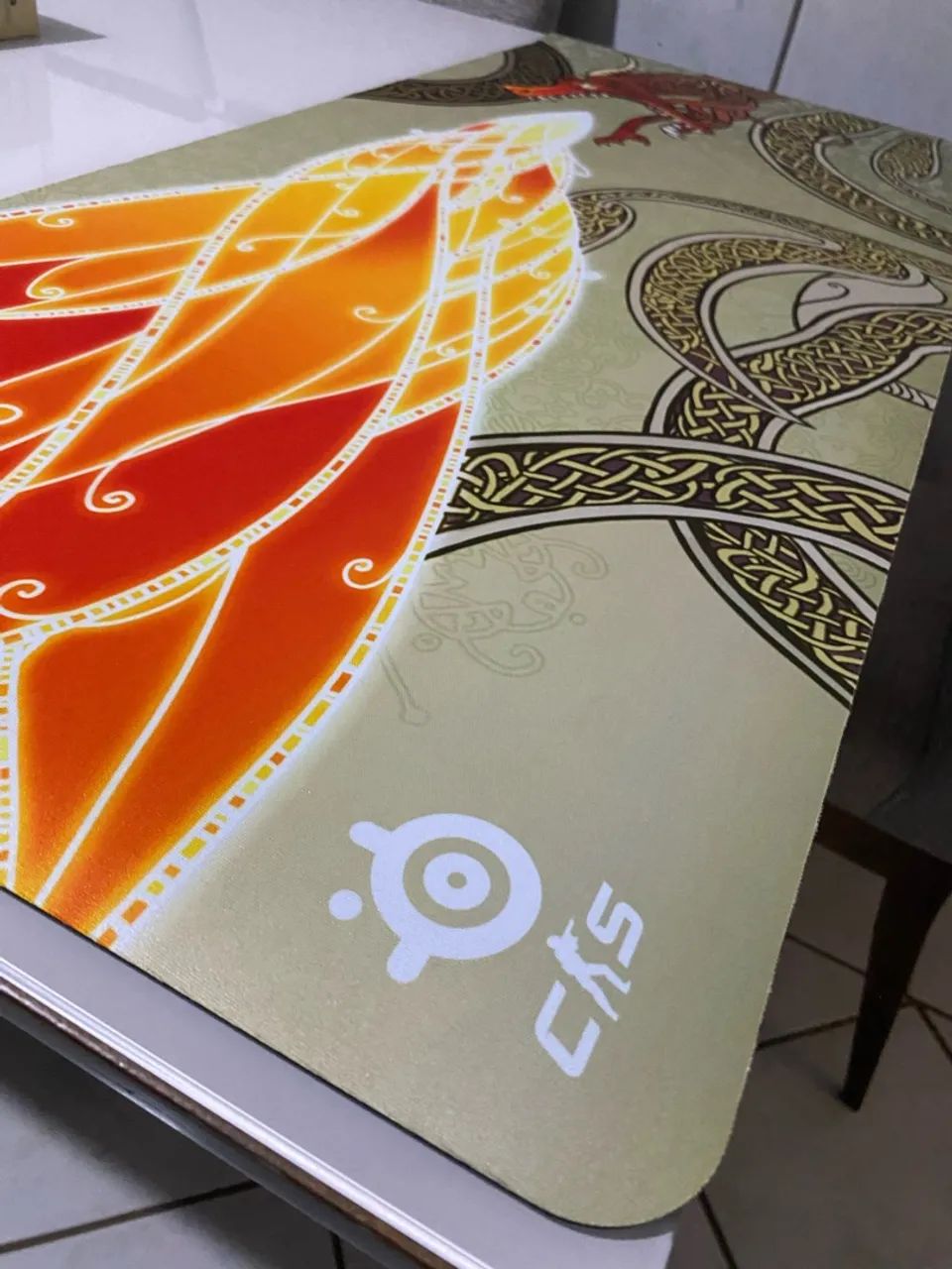 Kit Razer Ornata V3 e Mousepad Dragon Lore - Foto 4