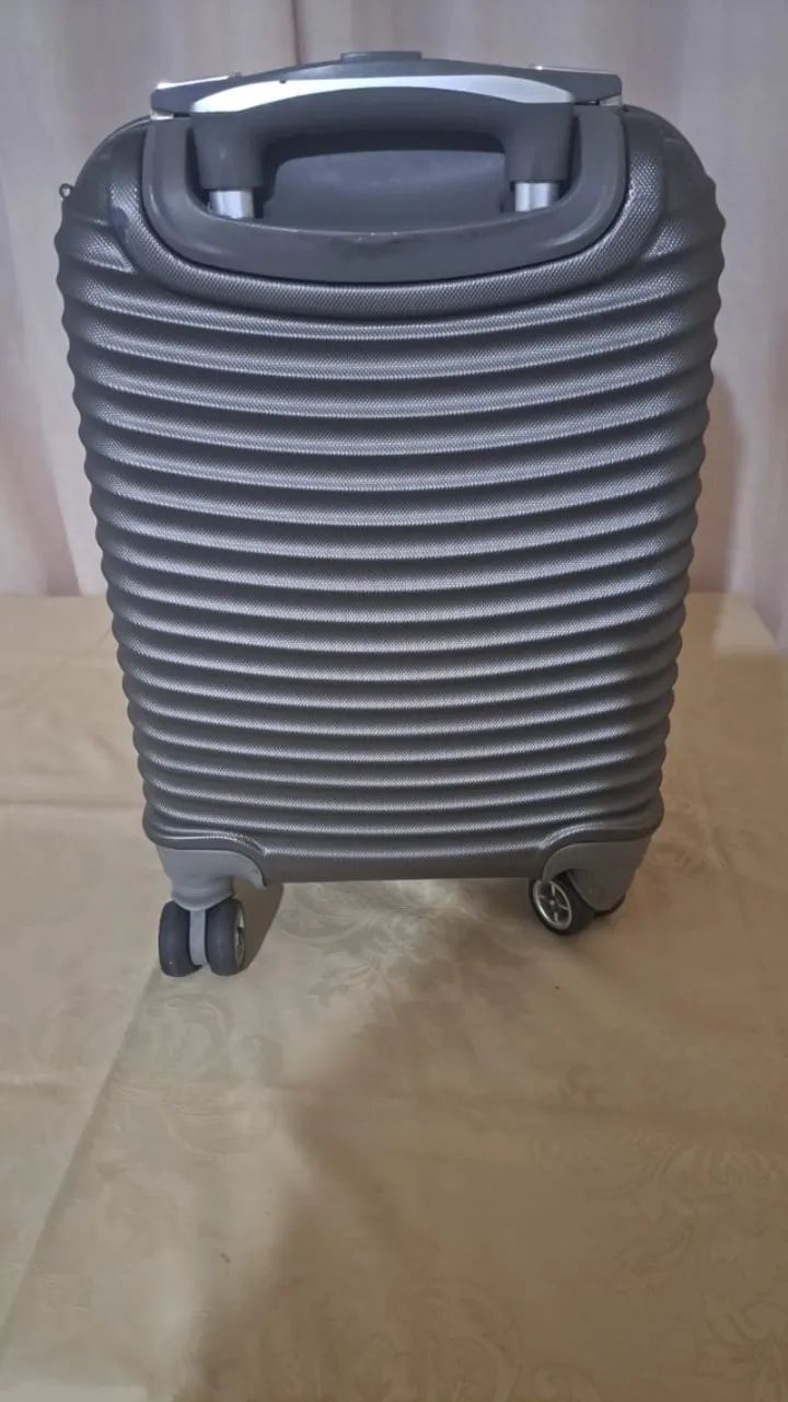 Mala Compacta Sestini Vega 2T Grafite - Rígida com Rodas 360° - Foto 5