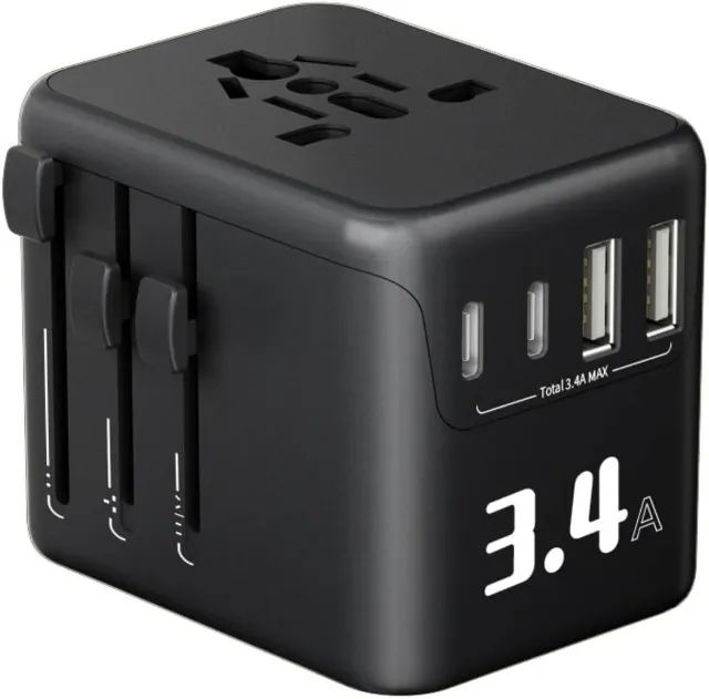 Adaptador Universal de Viagens model :606-3.4A-2U2C