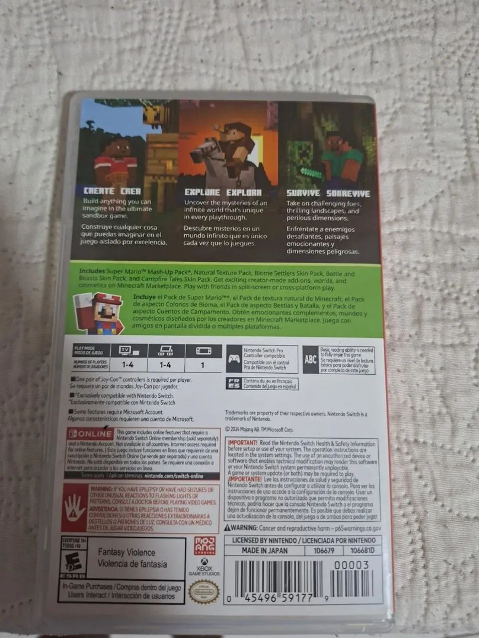 Jogo minecraft de nintendo switch  - Foto 2
