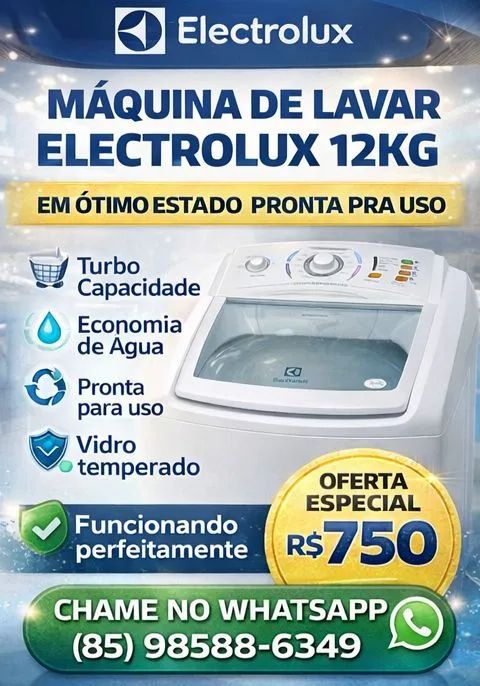 Máquina de Lavar Electrolux 