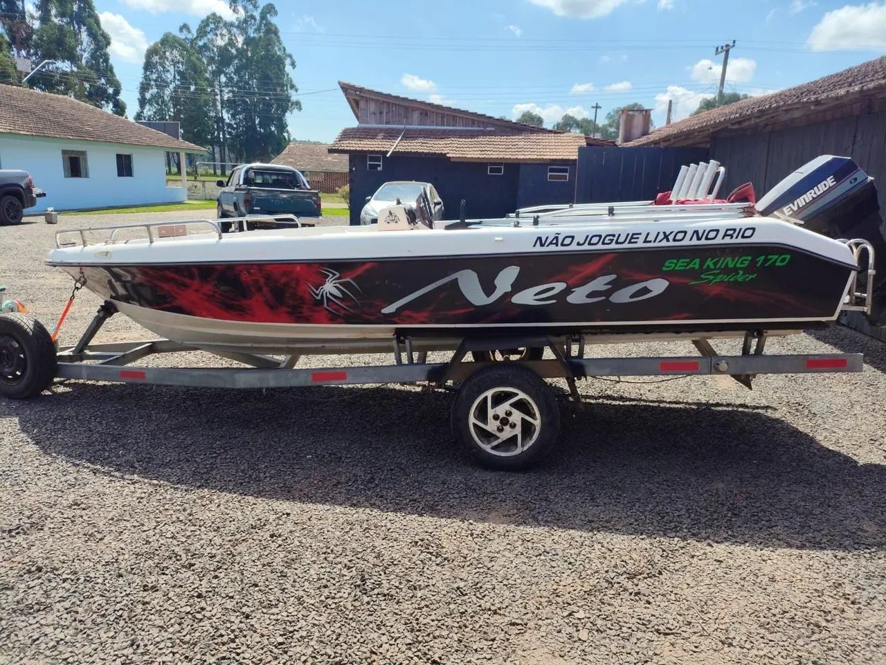 Lancha ano 1998 com motor 50hp  - Foto 2