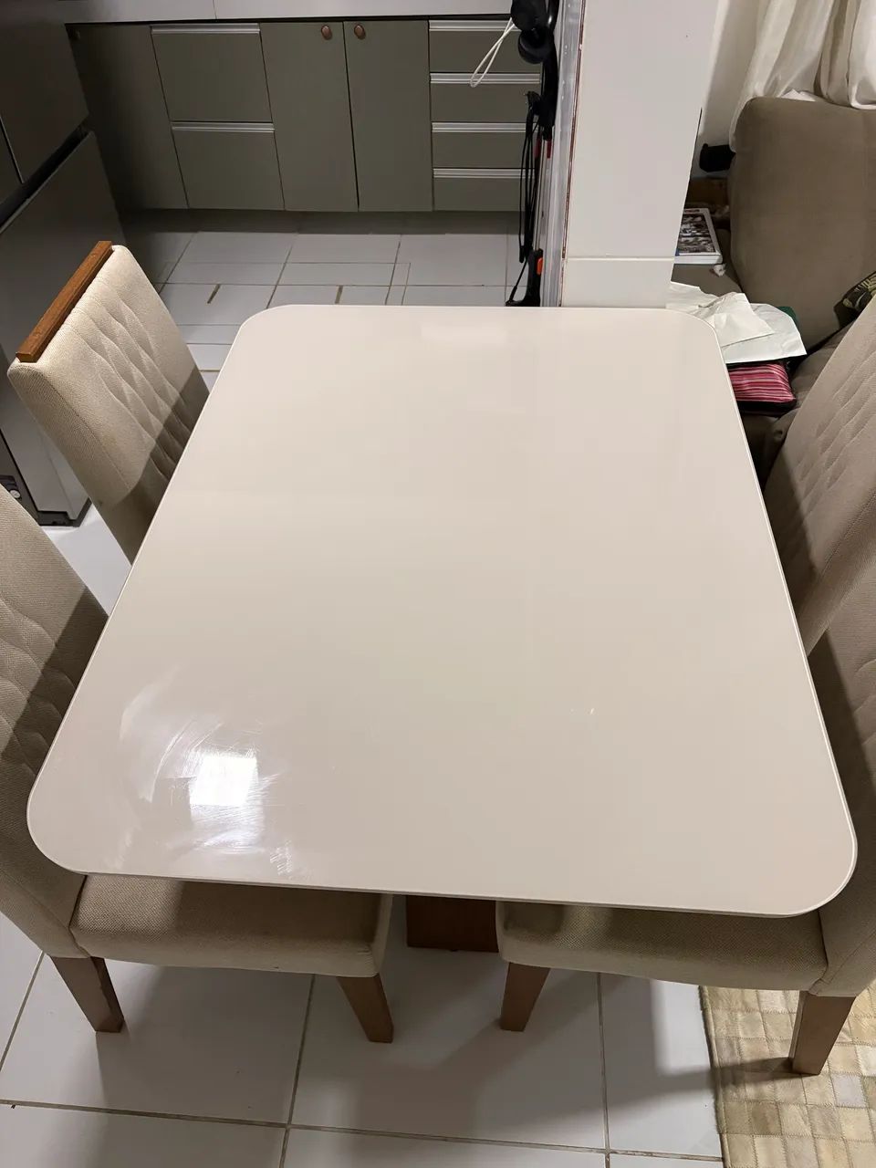 Mesa de vidro 4 lugares  - Foto 3