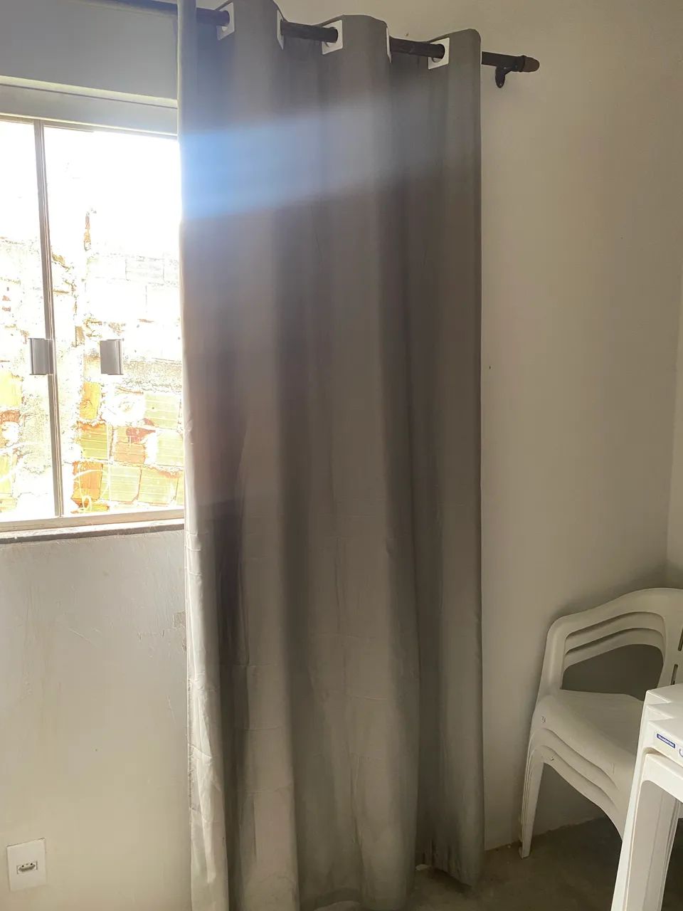 CORTINA CINZA COM BLACKOUT Altura 2.30 x 2.80 comp