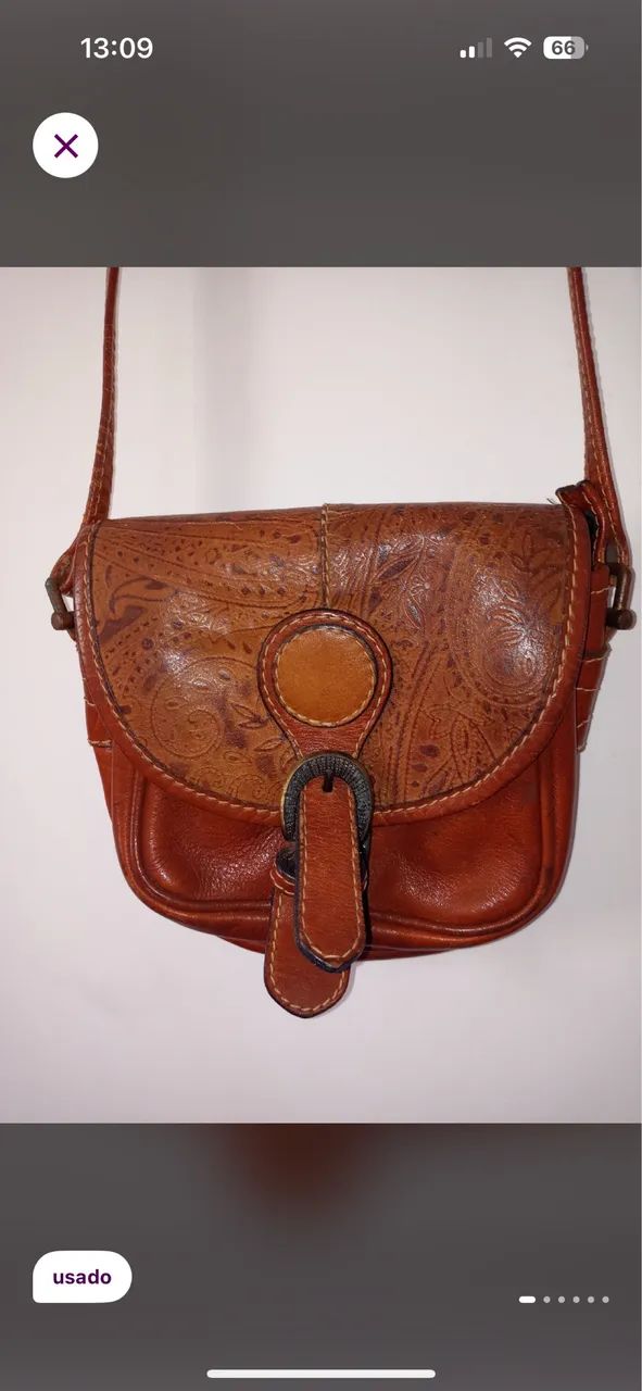 Bolsa de couro  - Foto 3