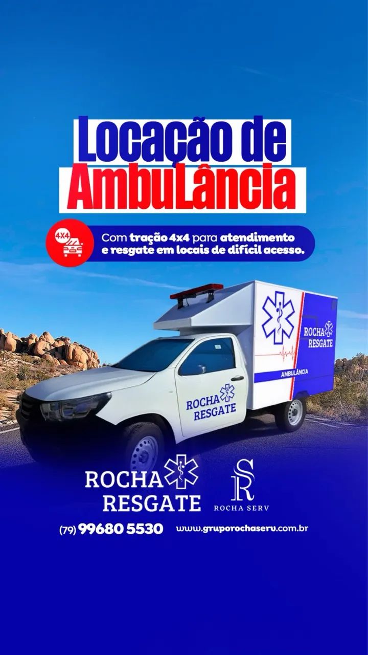 Locação de Ambulâncias 4x2 e 4x4