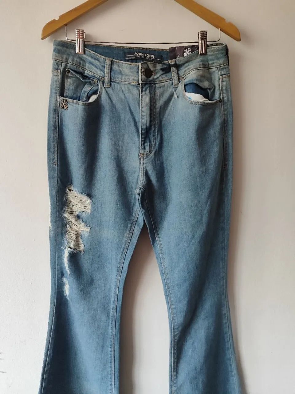 Calça jeans John John flare feminina  - Foto 3