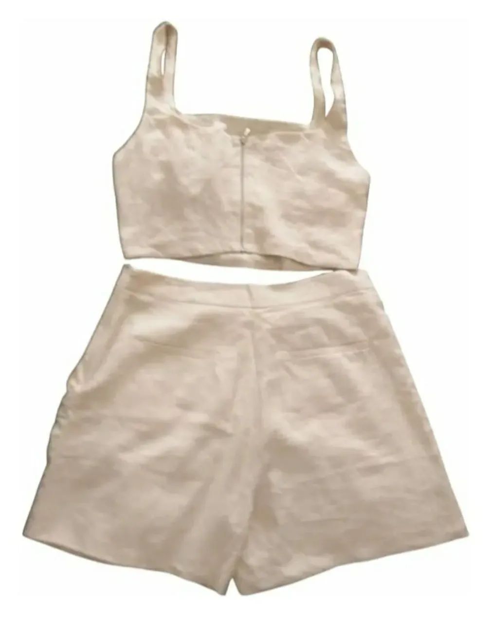 CONJUNTO CAMISA/SHORT/TOP, MARCA ANNE FERNANDES, NOVO! - Foto 5