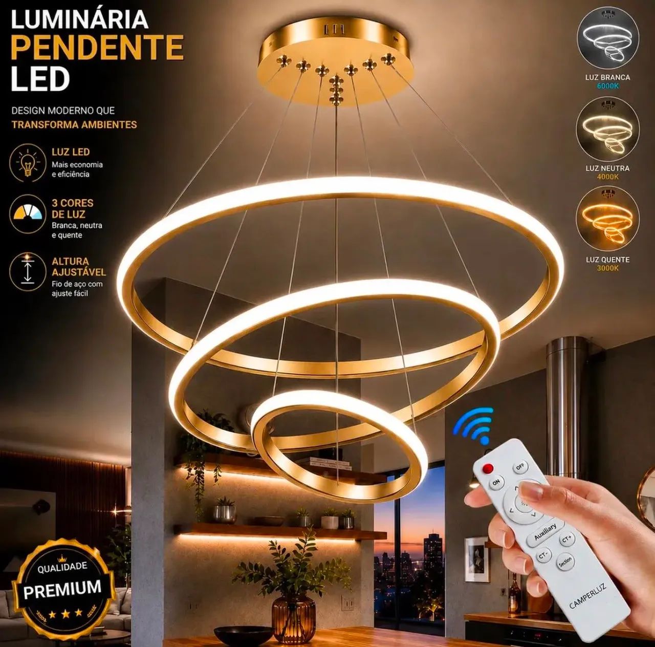 Luminária de sala 