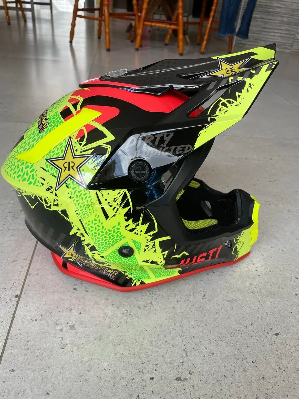 Capacete just1 motocross   fox airoh