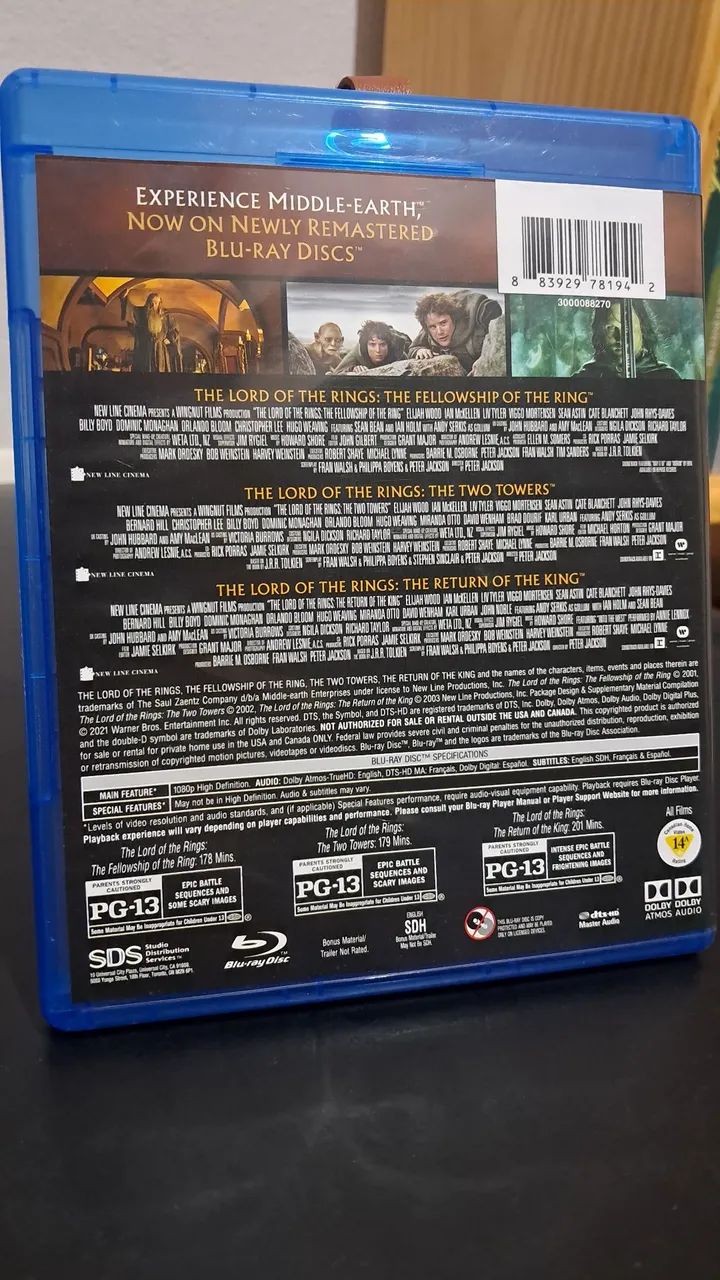 Blu Ray Senhor dos Anéis Trilogia  - Foto 2