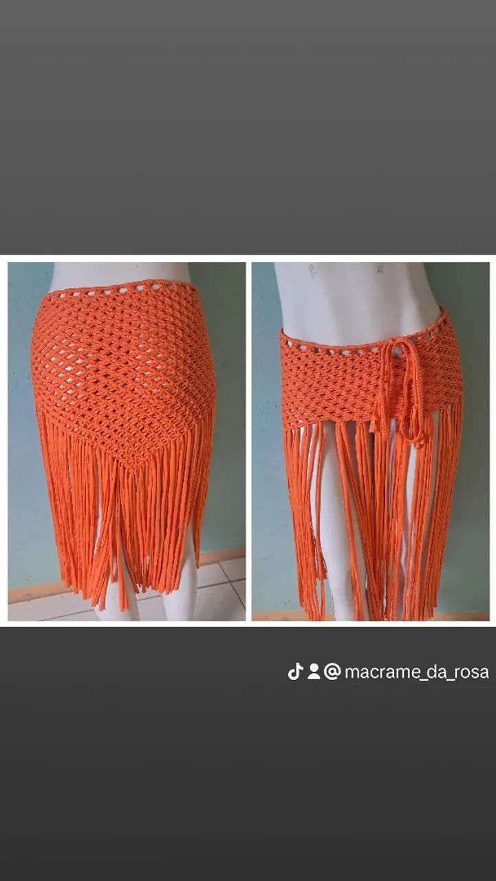 Saida de praia macrame  - Foto 3