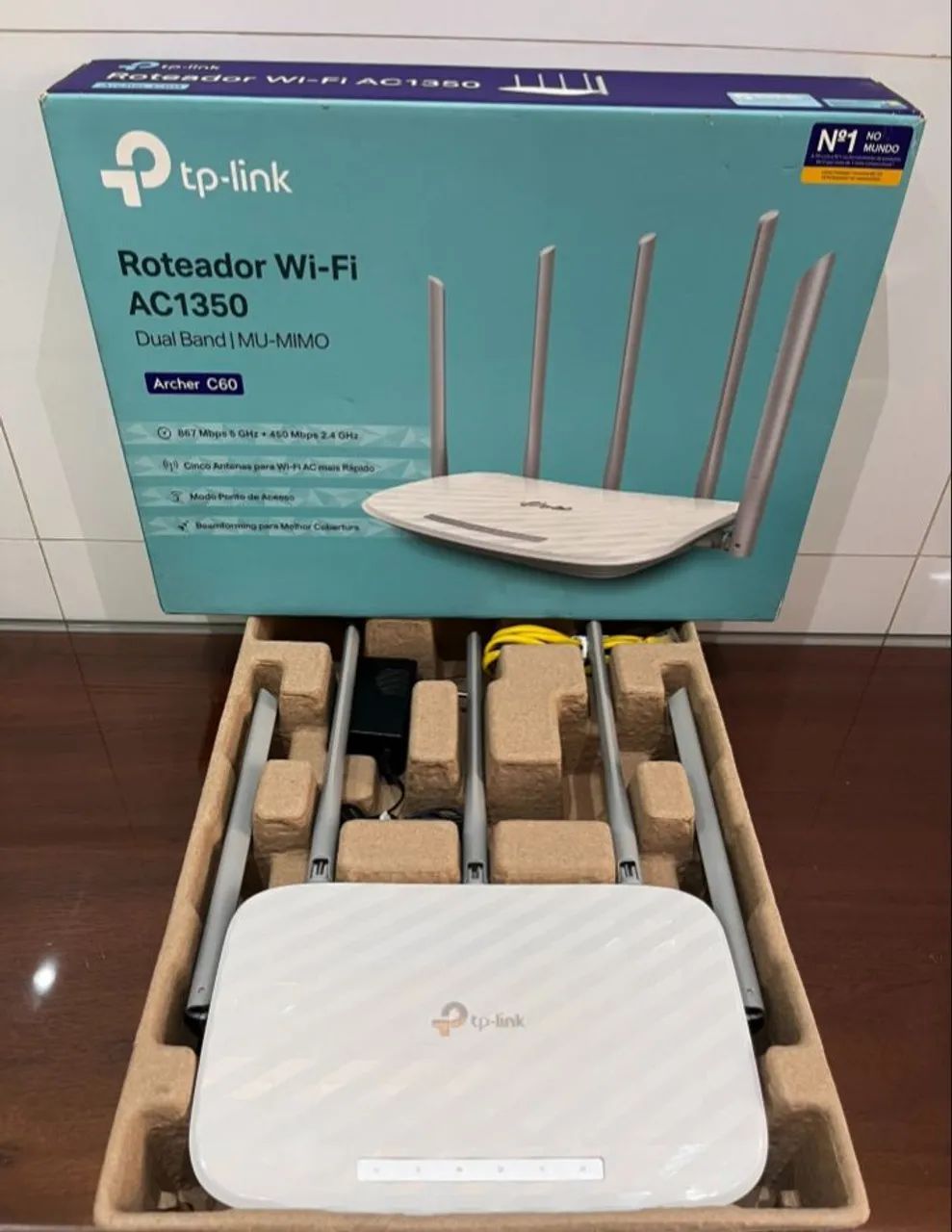 Roteador wi-fi Tp-link 5g mod AC1350 - Foto 2