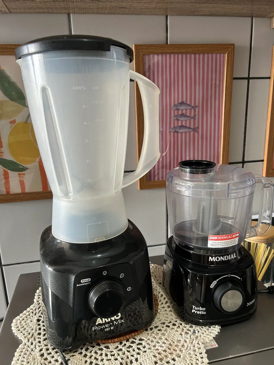 Liquidificador e mini processador 