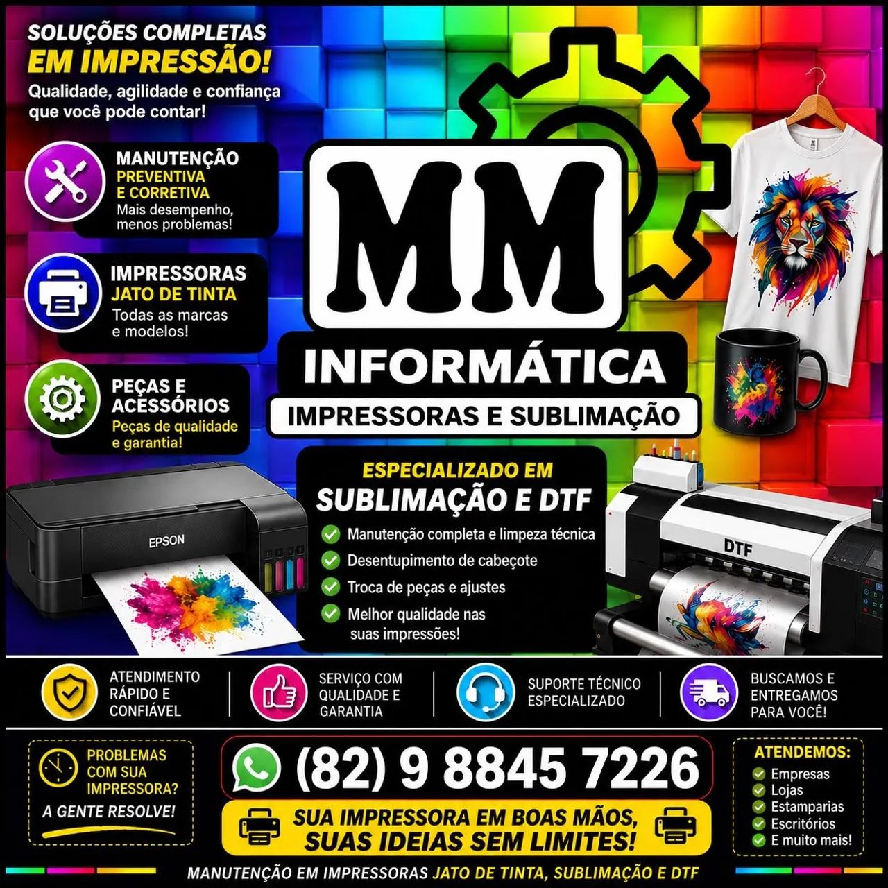 Impressoras e  sublimação 