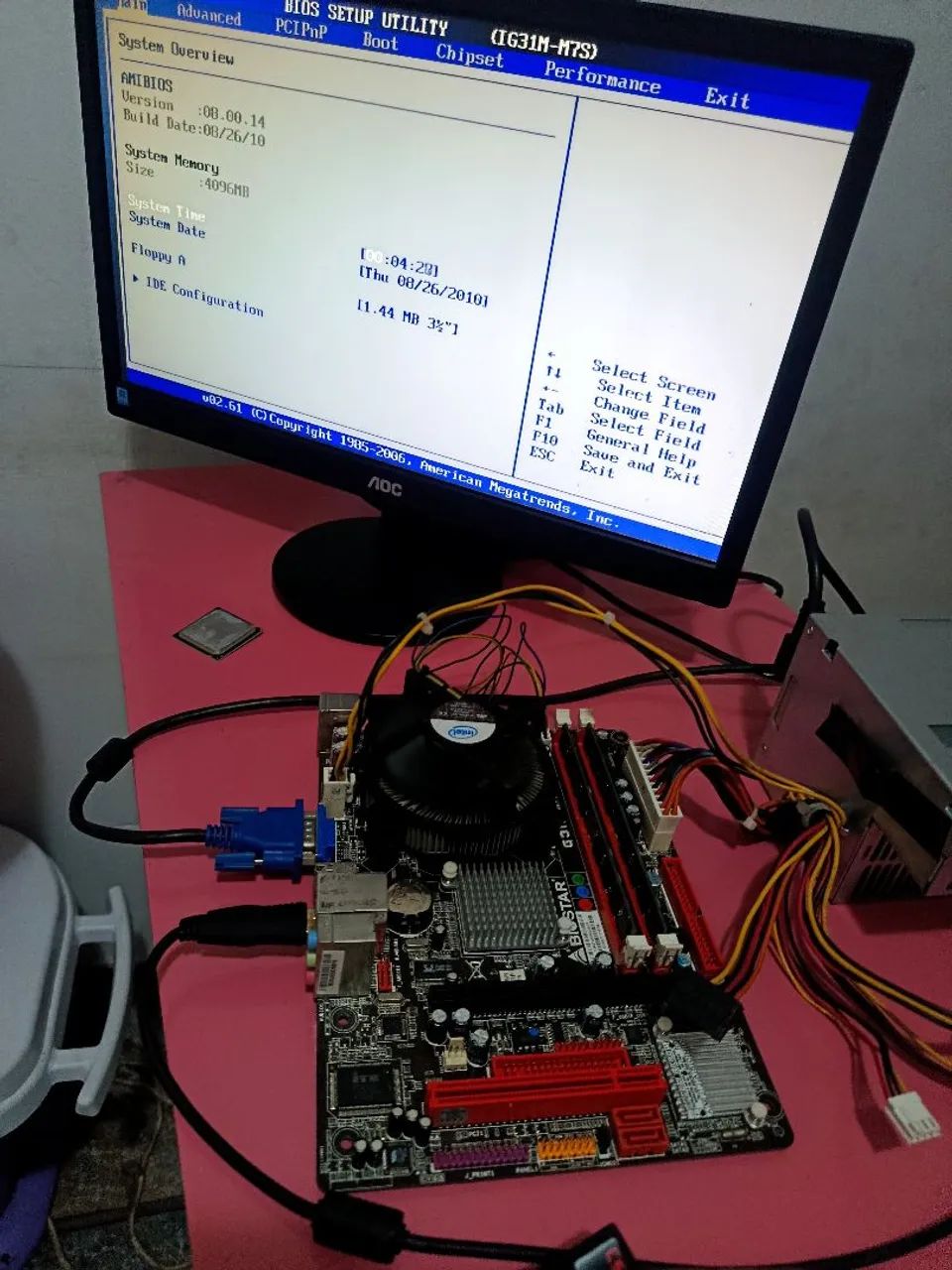 Kit placa mãe 775 quad 2 core 
