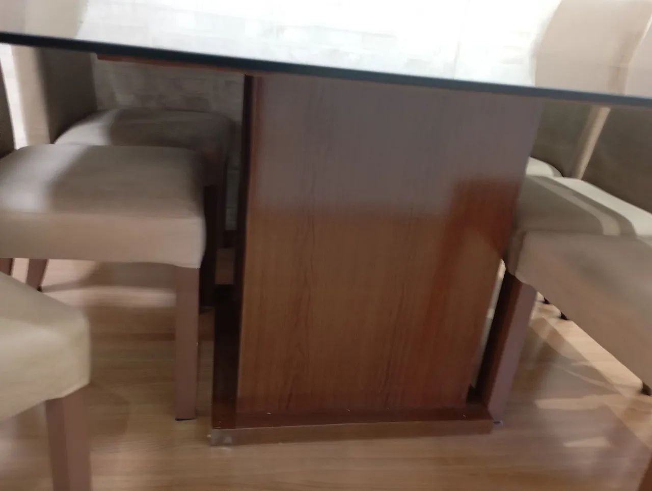 Mesa de vidro 6 cadeiras - Foto 4