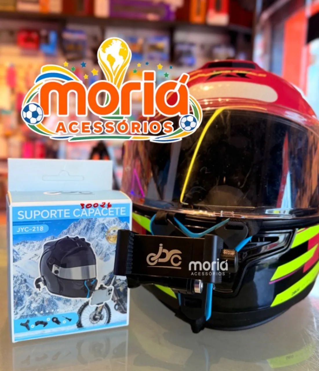 Suporte para Celular em Capacete JYC-218