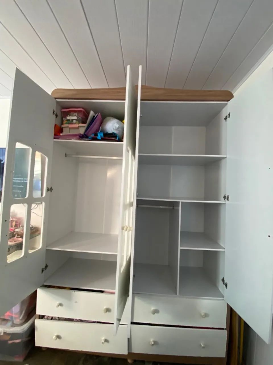 Guarda roupa infantil em ótimo estado - Foto 3