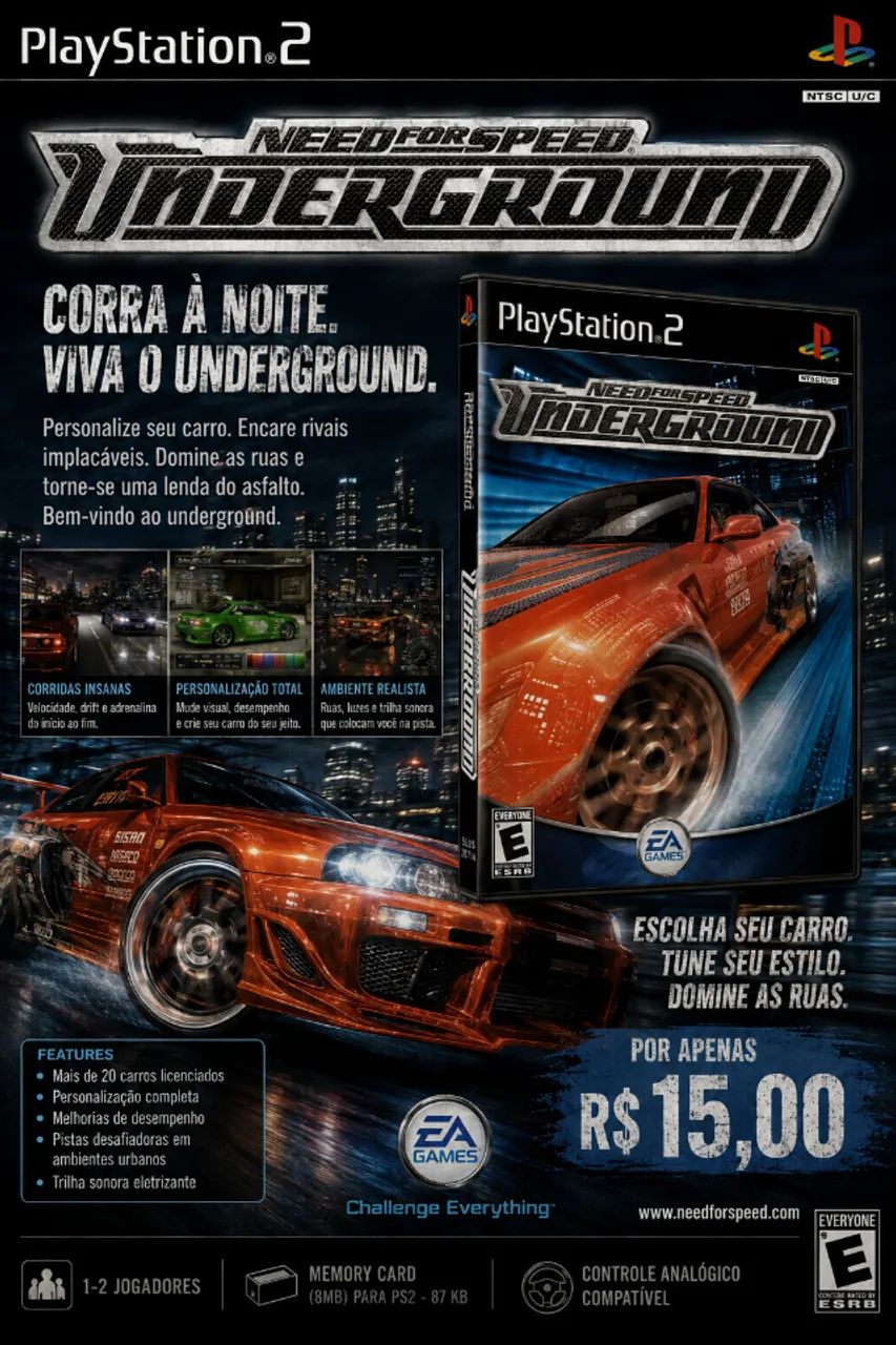 Need For Speed Underground - Playstation 2