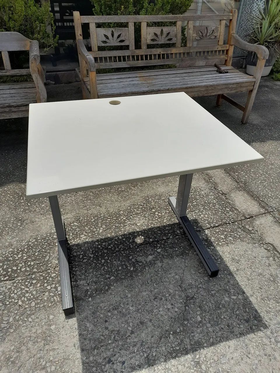 Mesa reta escrivaninha 80x70 
