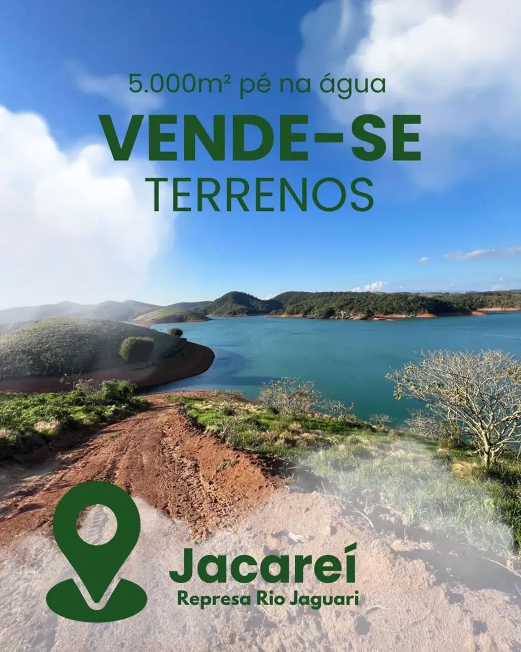Construa sua chácara na Frente da Represa