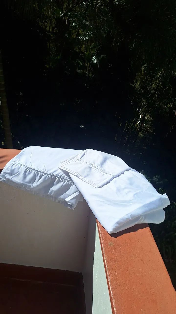 Jogo de lençol branco solteiro  - Foto 4