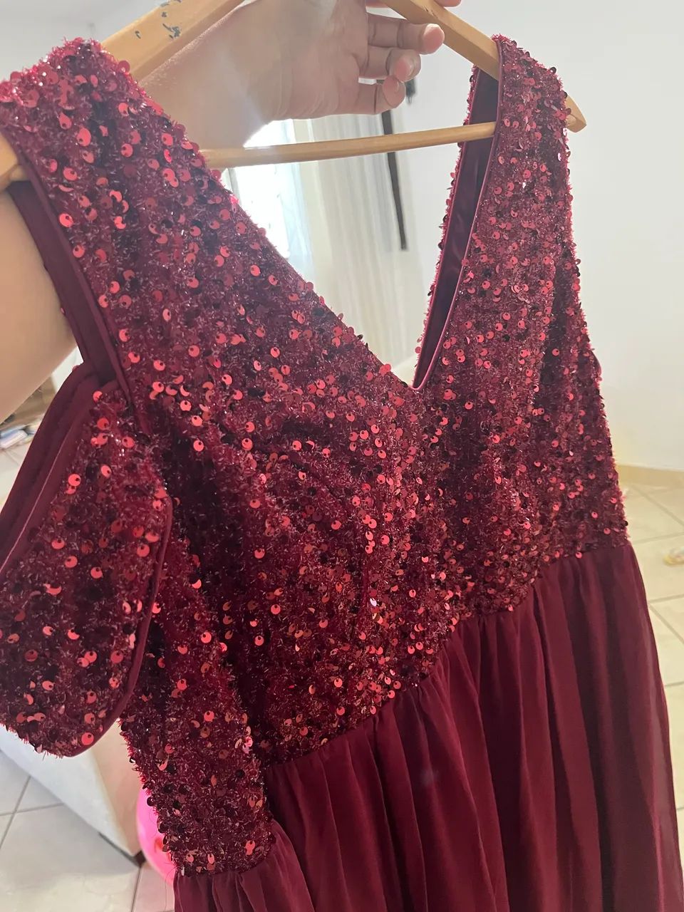 Vestido madrinha marsala plus size  - Foto 2