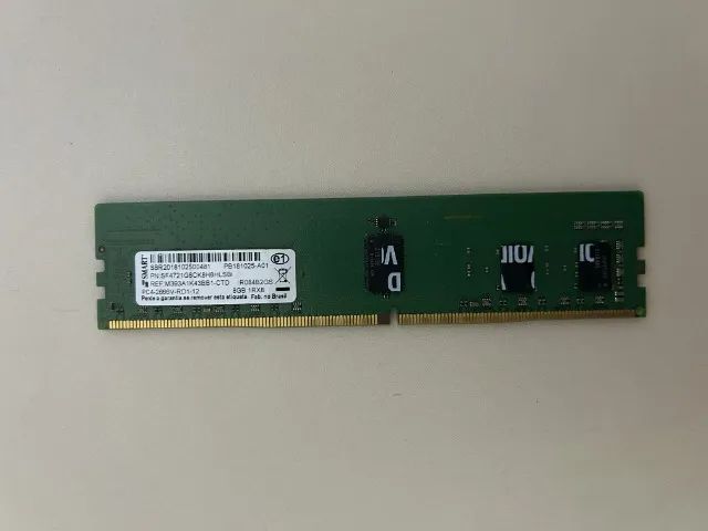 Memória ECC-REG 8GB 2666 DDR4 para servidores