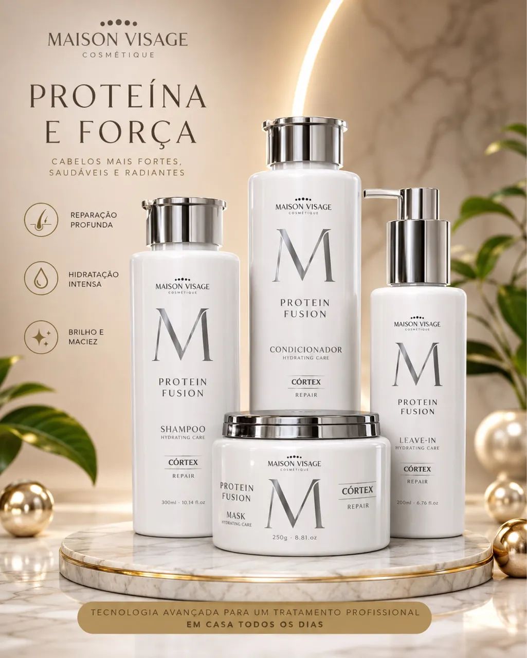 Kit Shampoo, condicionador, máscara, Leave-in - Foto 4