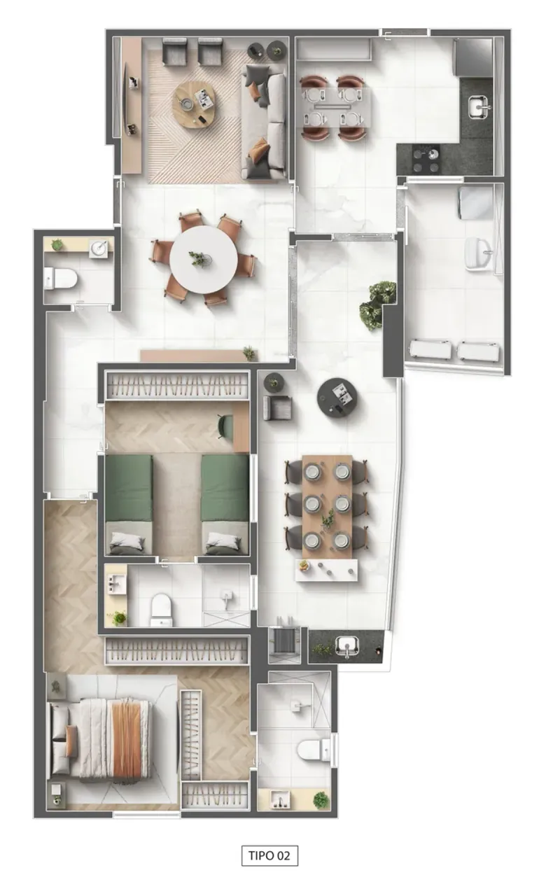 PLANTA 96m²