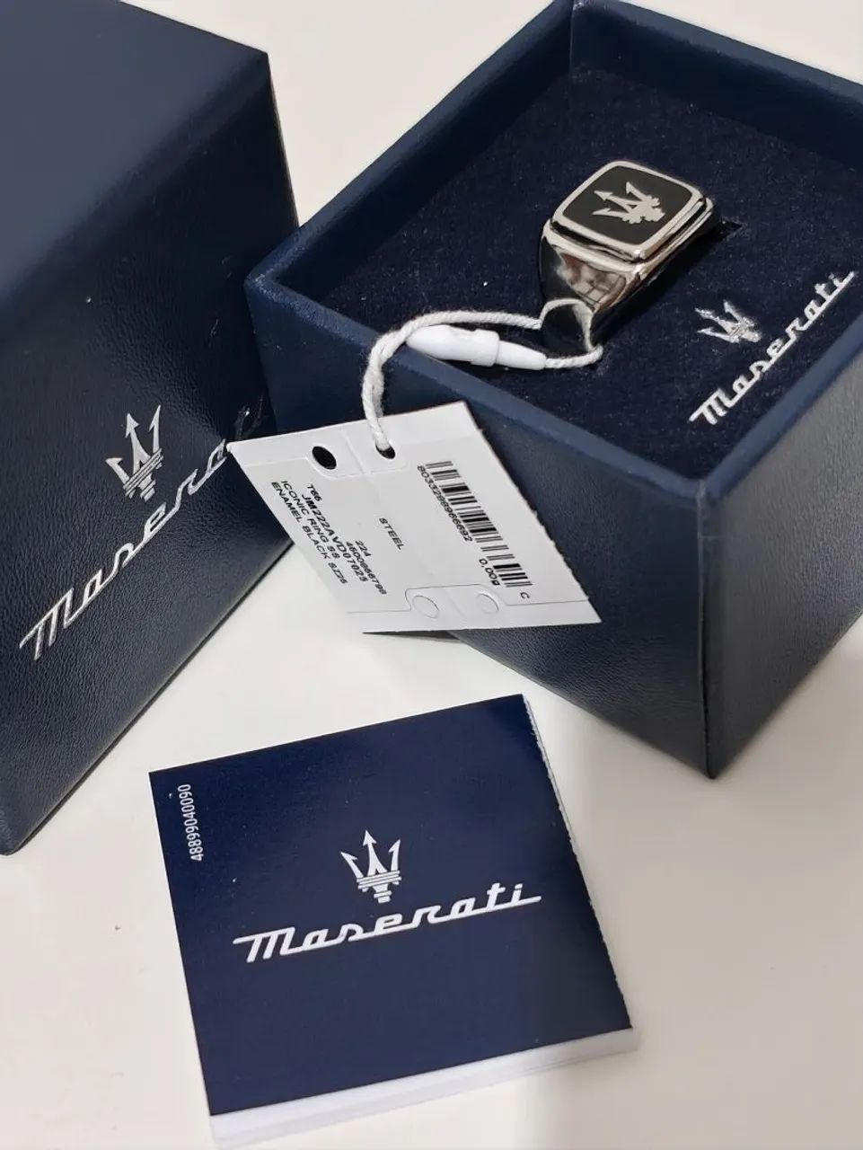 Maserati Jewels Ring with Black Enamel