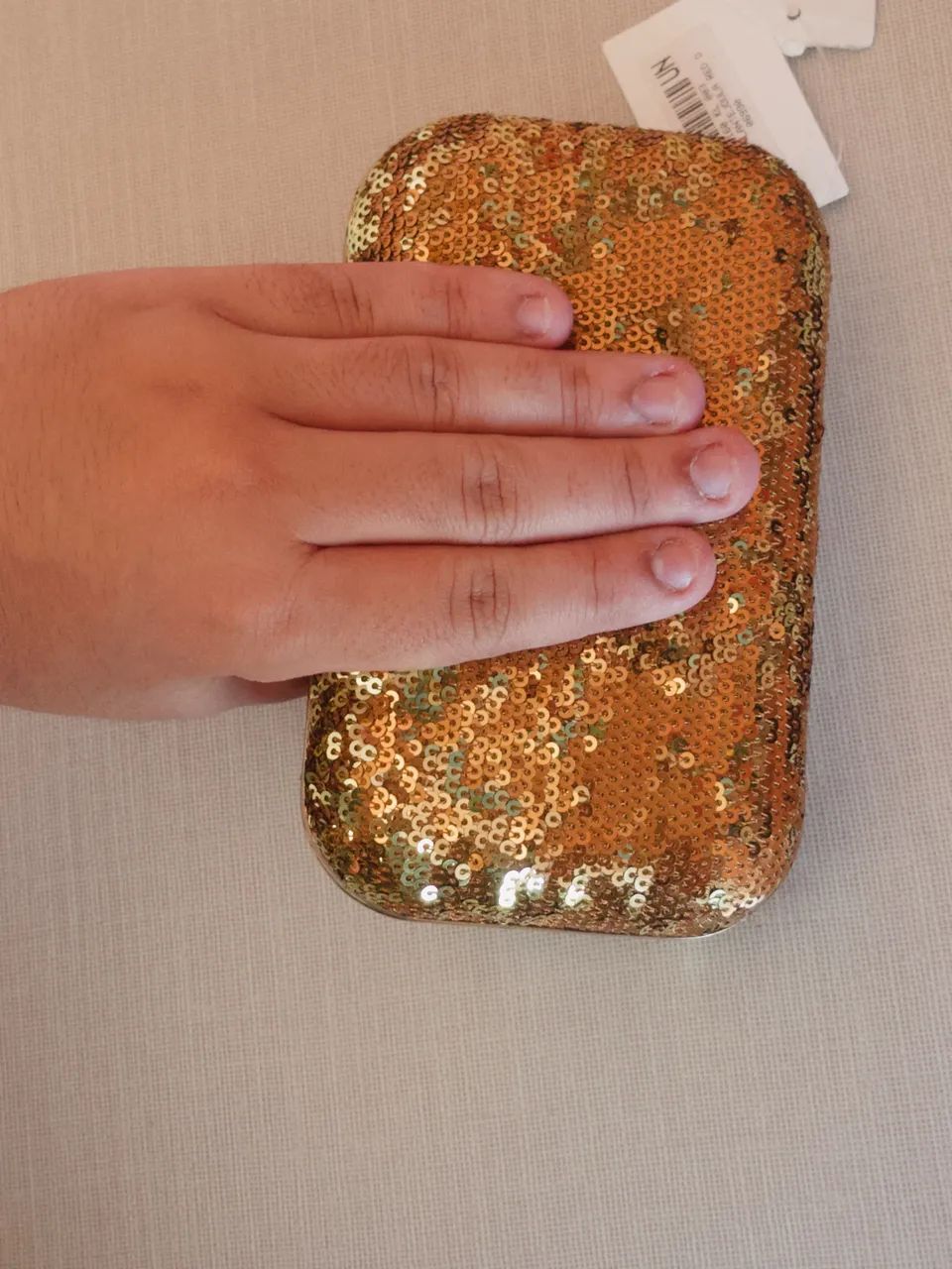 Bolsa carteira dourada  - Foto 2