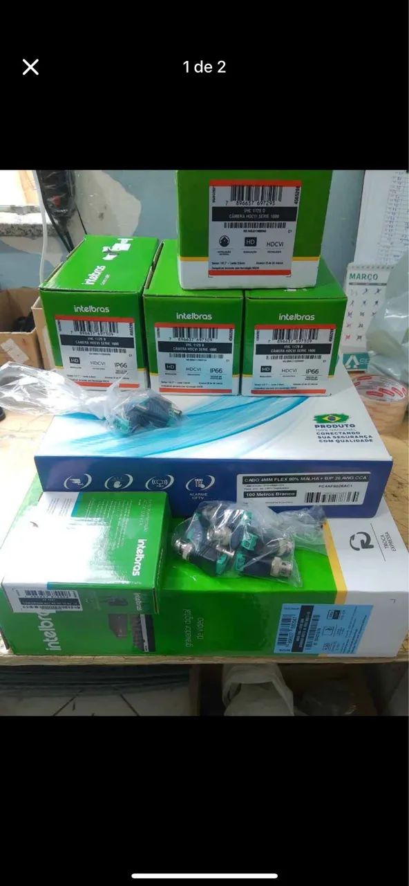 Kit câmeras de segurança Intelbras promoção