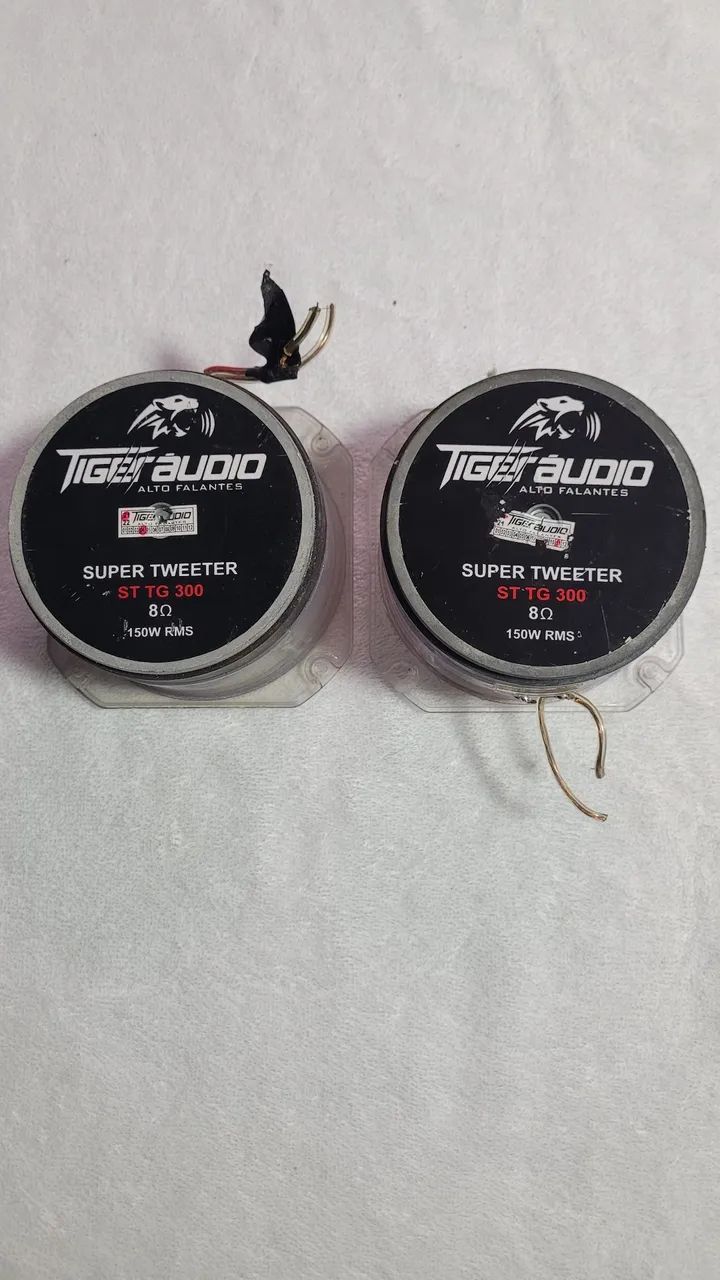 Kit 2 Super Tweeter Tiger Áudio St 300 150 Wrms 8 Ohns Acrilico