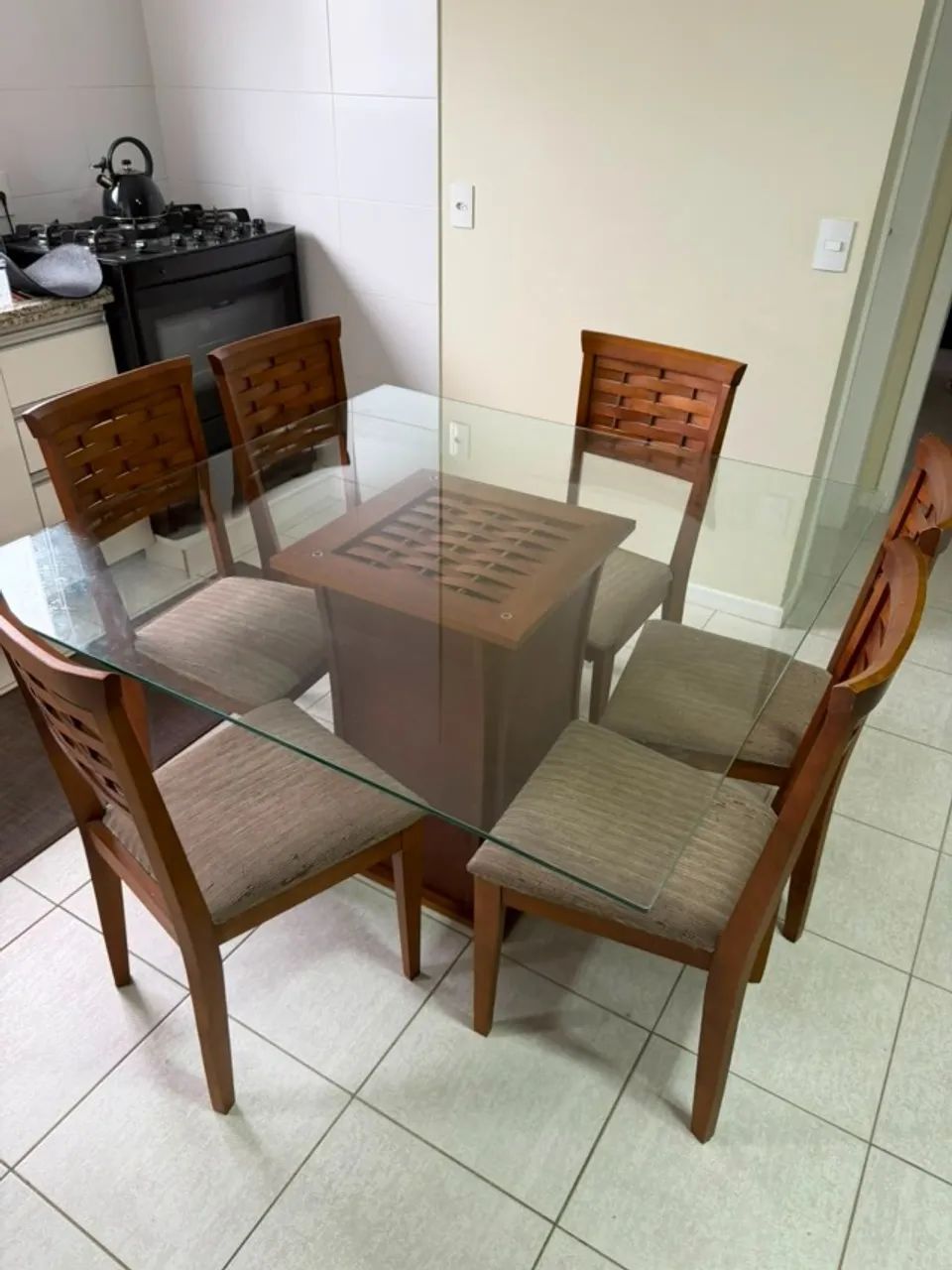 Mesa de Jantar de Vidro - Foto 4