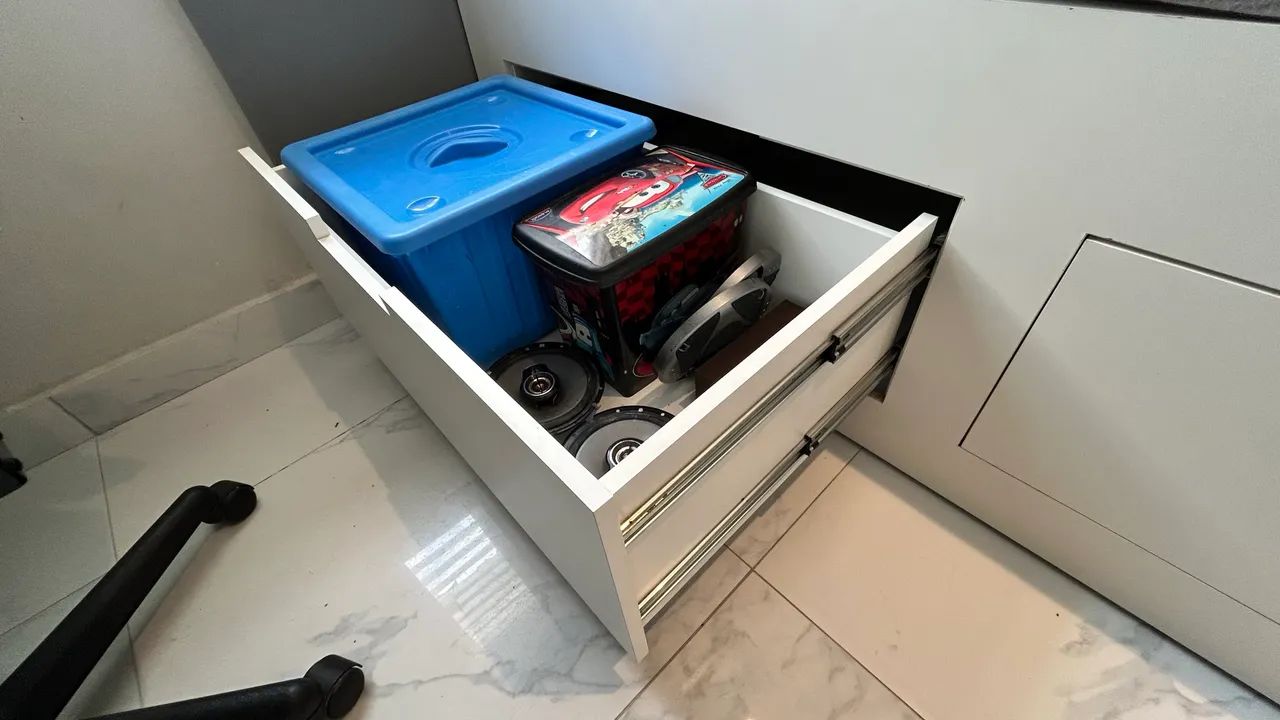 Cama de solteiro completa em MDF - Foto 4