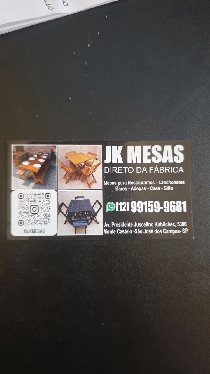 Mesa nova rústica para área gourmet área churrasco  - Foto 4