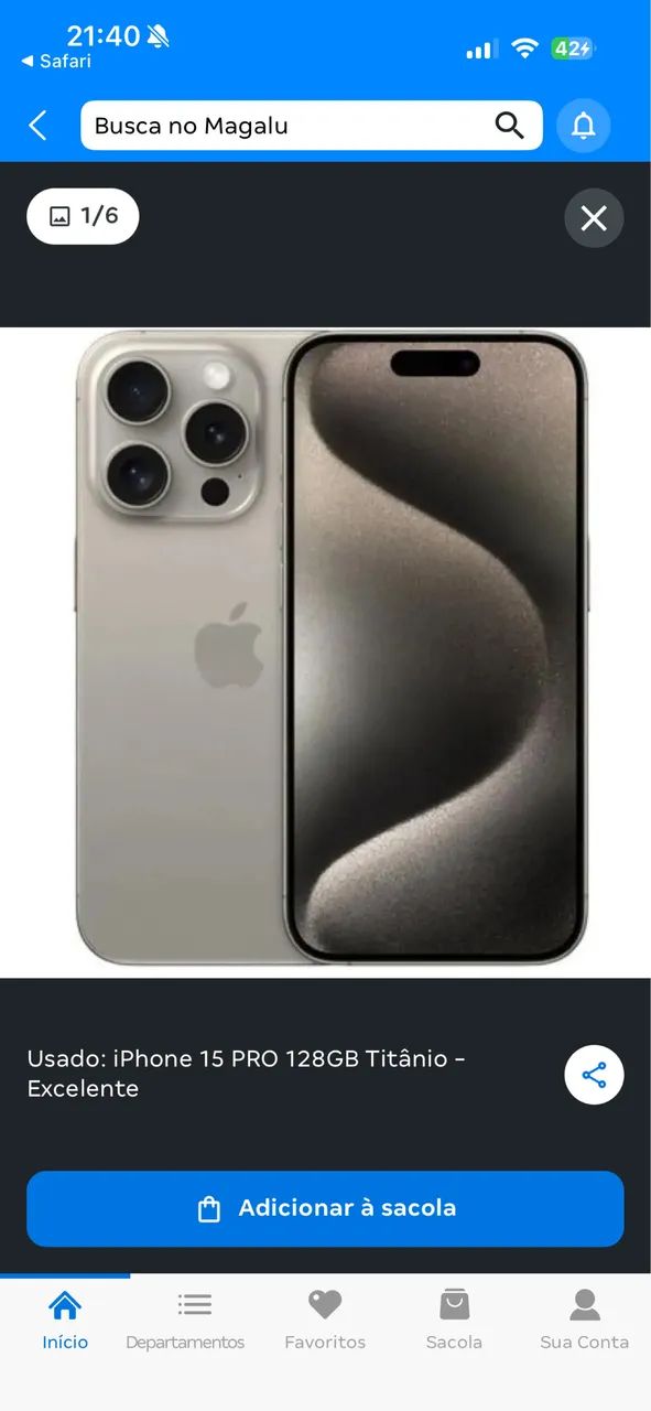 iPhone 15 pro - Celulares e Smartphones - Coloninha, Araranguá