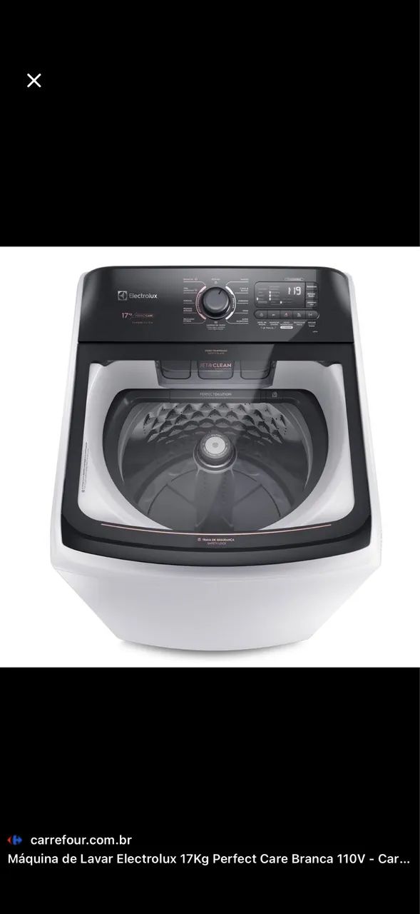 Máquina de Lavar Electrolux Perfect Care 17kg LEV17 - Foto 3