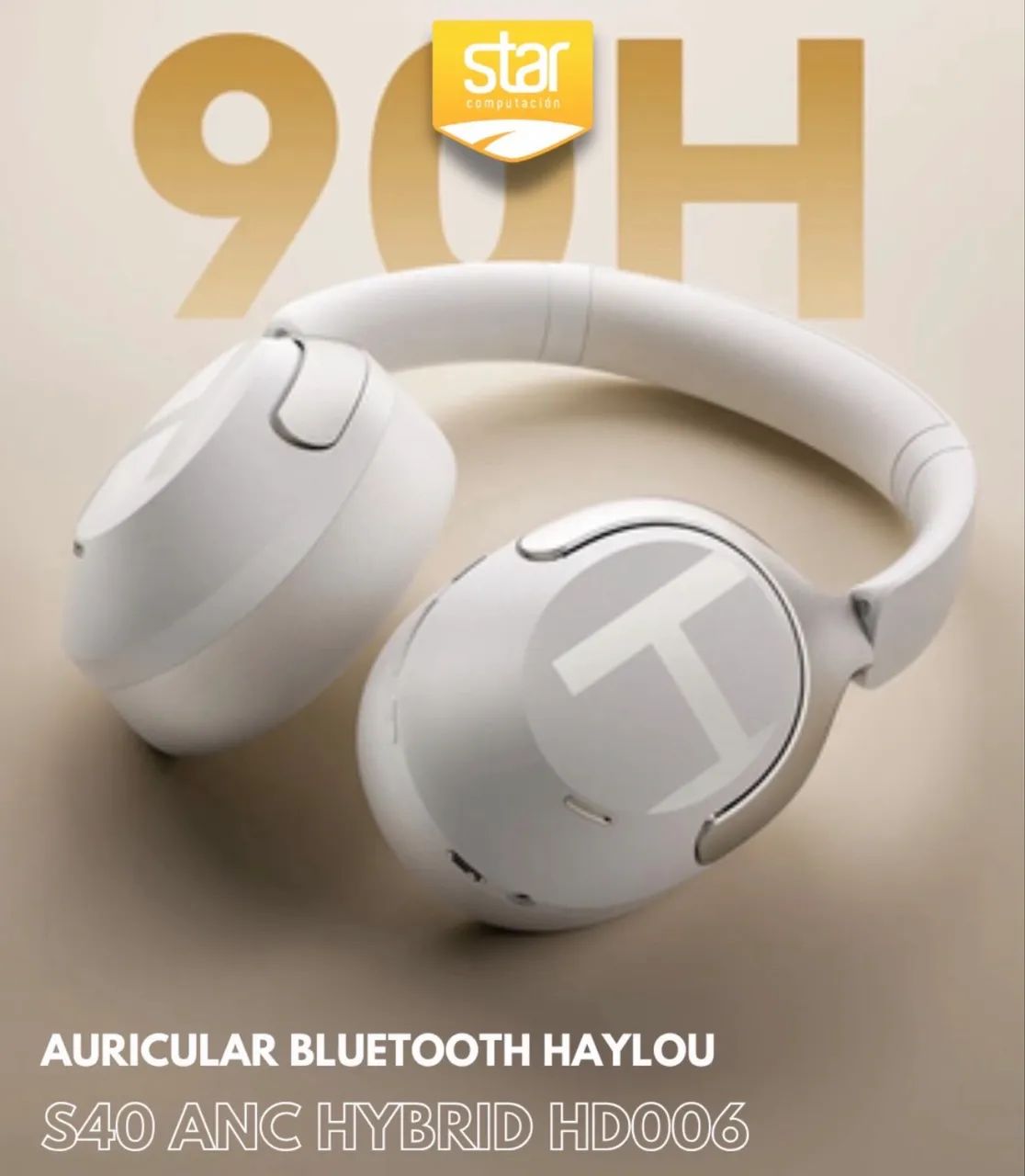 Fone Headset Haylou S40 ANC Original Cancelamento ruído  - Foto 2