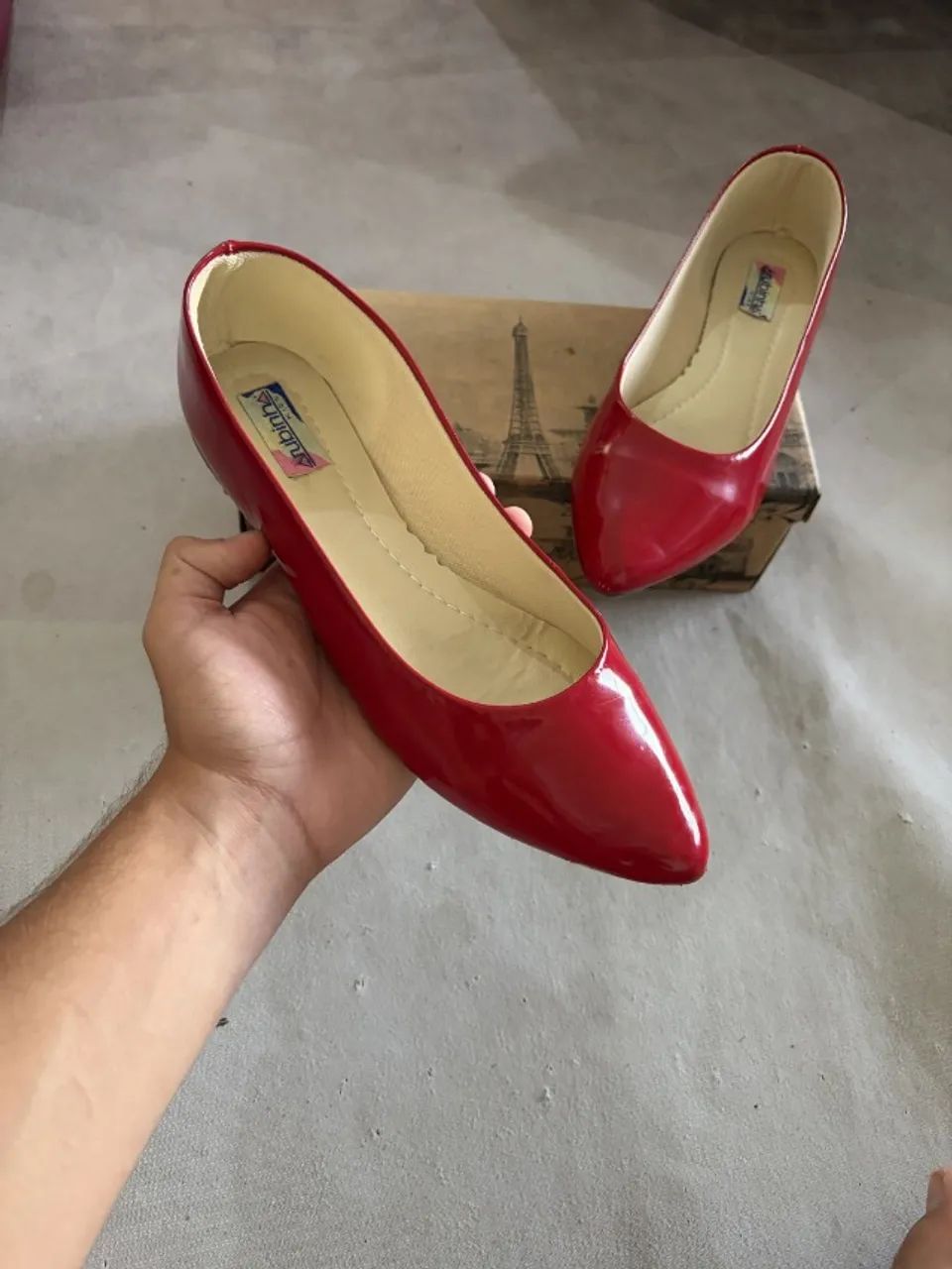 sapatilha moleca feminina vermelha 36 - Foto 4