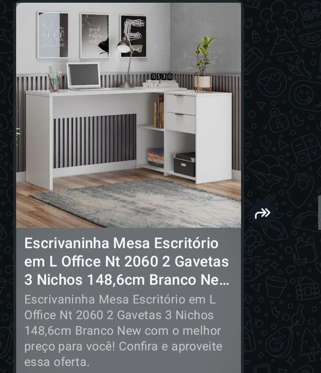 Vendo mesa estação de trabalho fechada na caixa