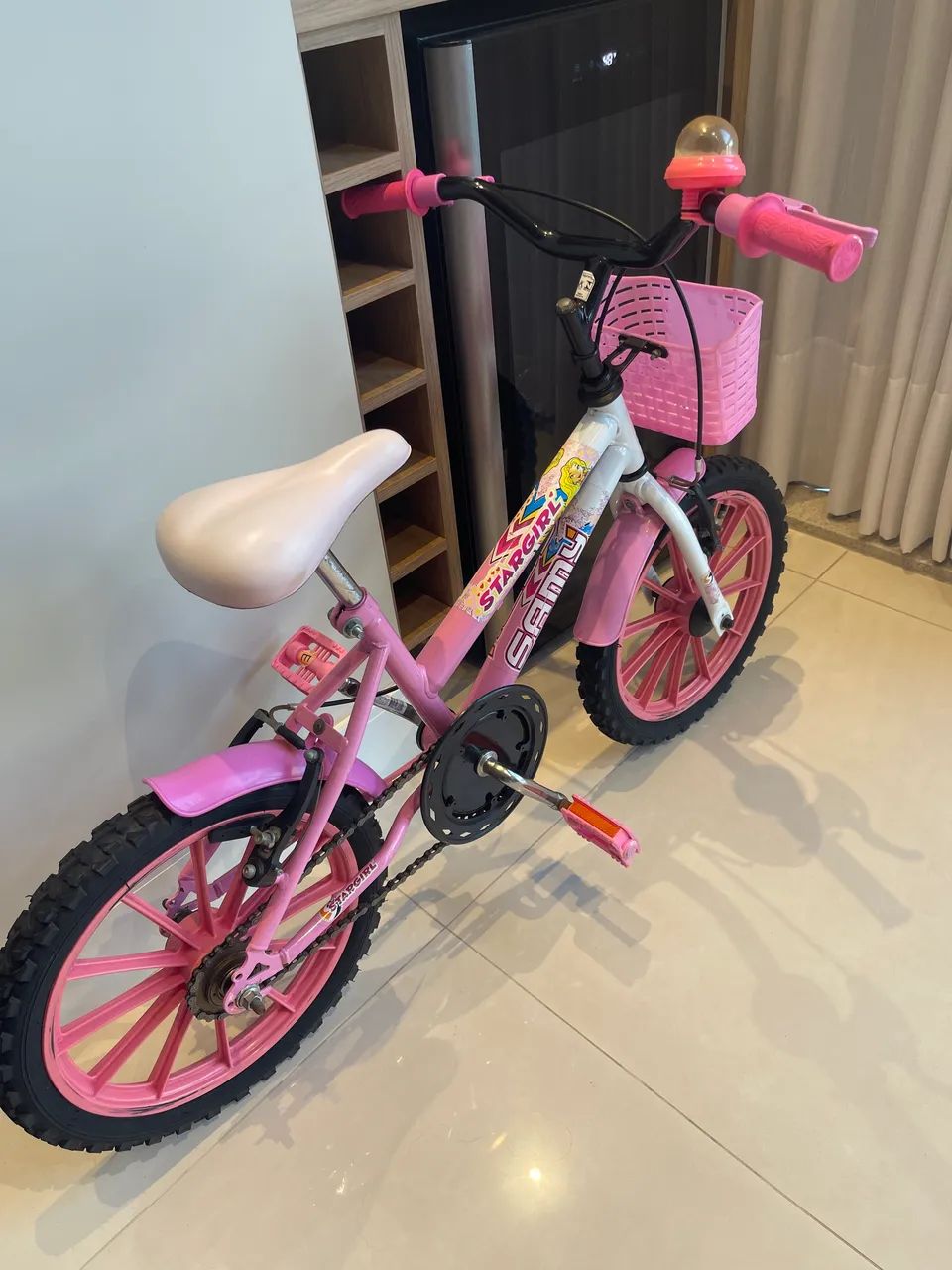 Bicicleta Infantil Aro 16 rosa - Foto 3