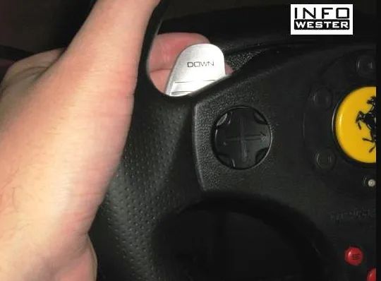 Volante Ferrari Racing Red Ps3, Pc Preto EThrustmast - Foto 4
