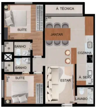 PLANTA 66m²