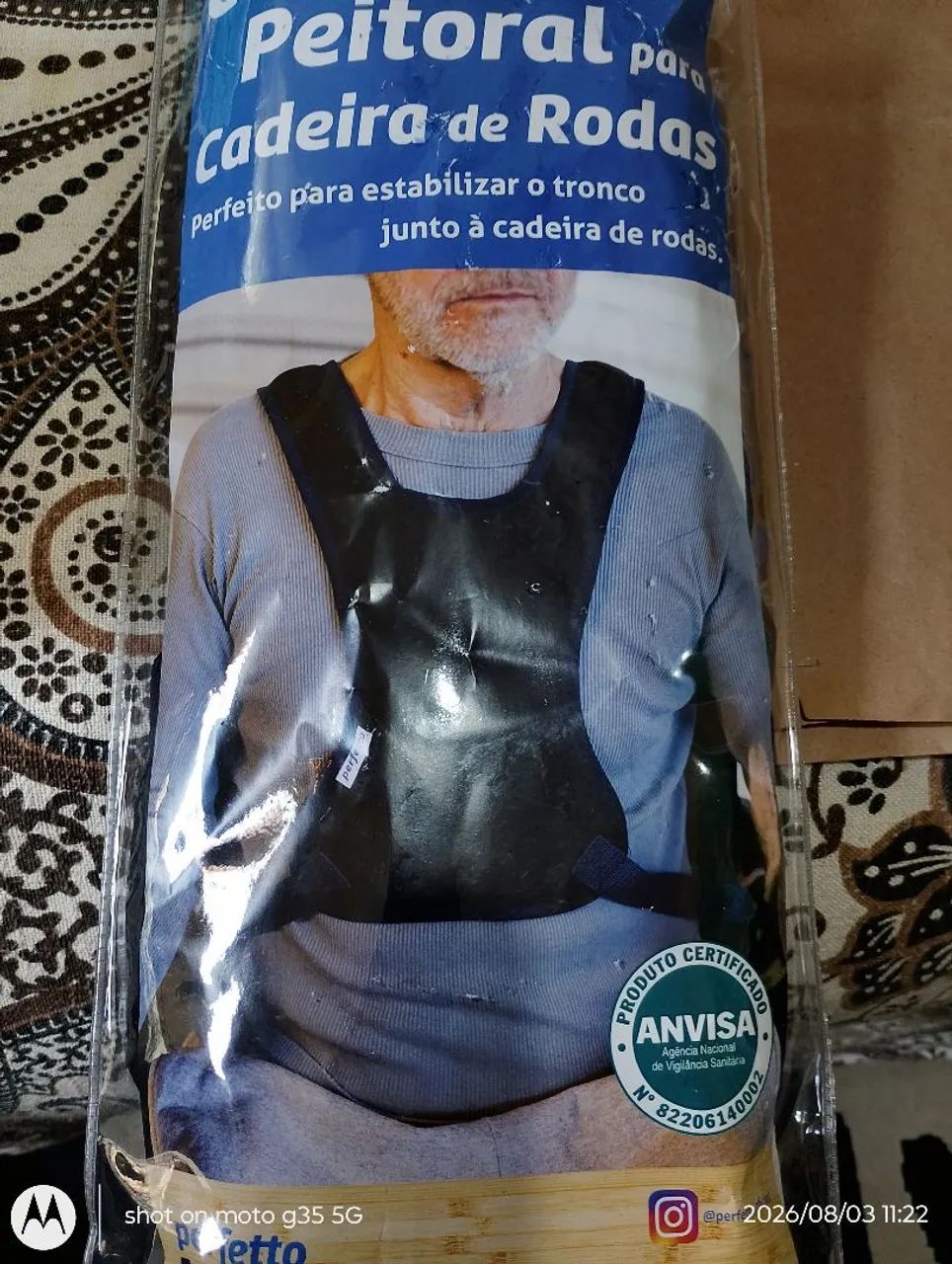 Cinto peitoral para cadeira de rodas  - Foto 2